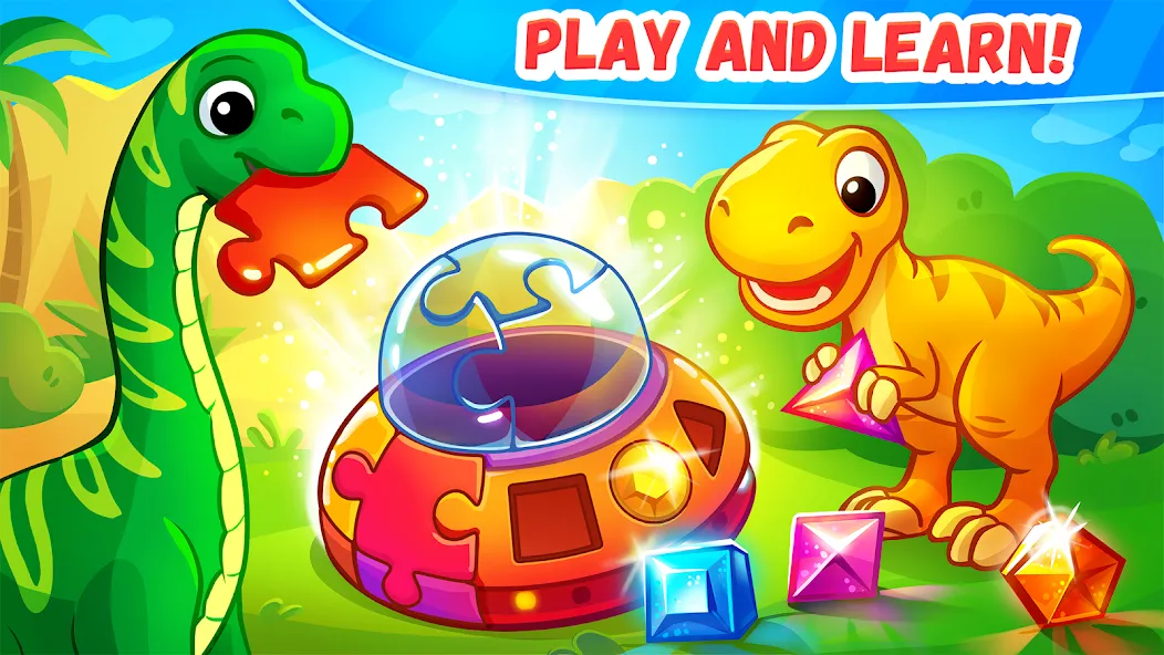 Dinosaur games for kids age 2 [МОД: Меню, Бесконечные монеты и Открытые уровни] Screenshot 2