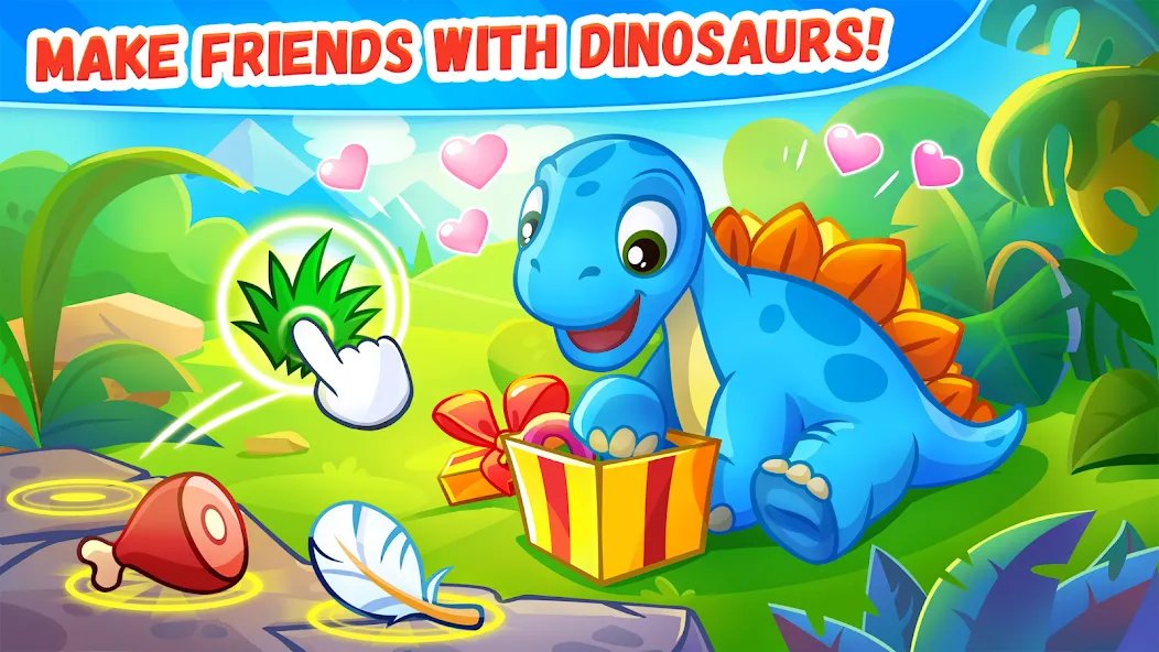 Dinosaur games for kids age 2 [МОД: Меню, Бесконечные монеты и Открытые уровни] Screenshot 4