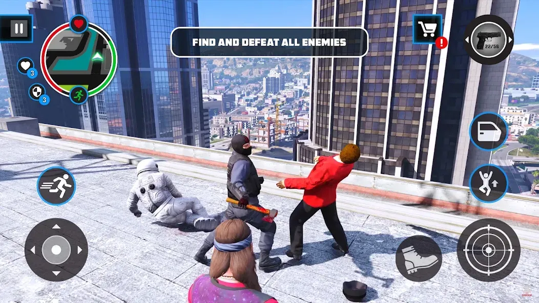 Gangster City: Thug King (Гэнгстер Сити) [МОД: Все открыто, Дополнительные деньги и Меню MOD] Screenshot 5