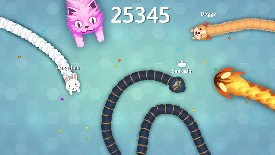 Snake.io - Fun Snake .io Games [МОД: Много денег, Монет и Все открыто] Screenshot 1