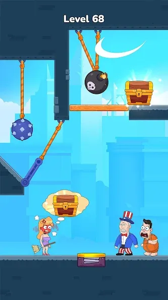 Cut Master: Fun Rope Cut Game (Кат зе Роуп) [МОД: Много монет, Открытые уровни и Мега MOD] Screenshot 2