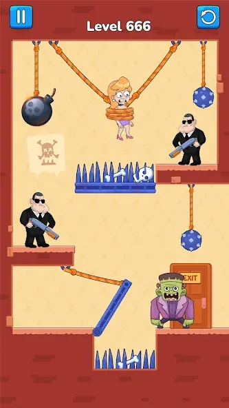 Cut Master: Fun Rope Cut Game (Кат зе Роуп) [МОД: Много монет, Открытые уровни и Мега MOD] Screenshot 5
