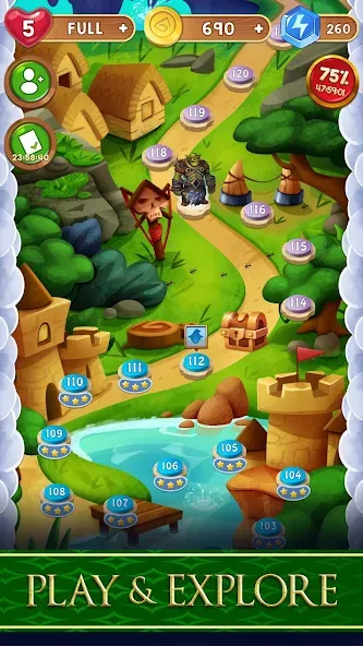 Avalon Jewels Match-3 (Авалон Джуэлс) [МОД: Меню, Бесконечные монеты и Открытые уровни] Screenshot 3