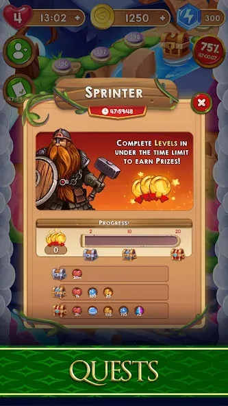 Avalon Jewels Match-3 (Авалон Джуэлс) [МОД: Меню, Бесконечные монеты и Открытые уровни] Screenshot 5