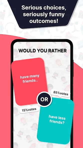 Would u Rather? Party Game [МОД: Деньги, Монеты и Меню MOD] Screenshot 4
