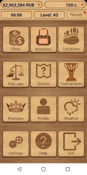 True Fishing. Simulator [МОД: Все открыто, Дополнительные деньги и Меню MOD] Screenshot 1