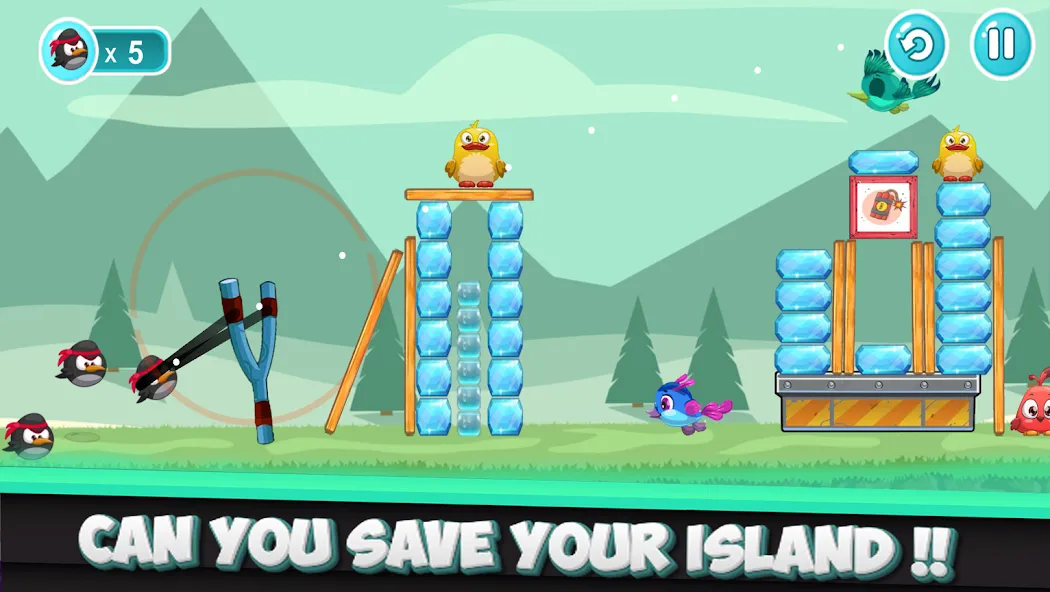 Angry Penguin (Энгри Пенгвин) [МОД: Все открыто, Дополнительные деньги и Меню MOD] Screenshot 1