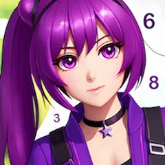 Скачать Anime Manga Color by Numbers [МОД: Все открыто, Дополнительные деньги и Меню MOD] | Взлом Anime Manga Color by Numbers на Андроид