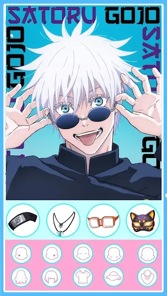 Anime Avatar Maker 2: Dress Up (Долл Аниме Аватар Мейкер Гейм) [МОД: Меню, Бесконечные монеты и Открытые уровни] Screenshot 1