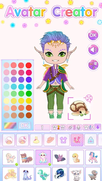 Chibi Doll Dress Up Games [МОД: Деньги, Монеты и Меню MOD] Screenshot 4