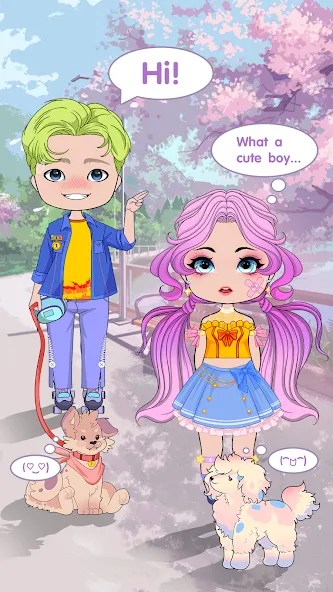 Chibi Doll Dress Up Games [МОД: Деньги, Монеты и Меню MOD] Screenshot 5