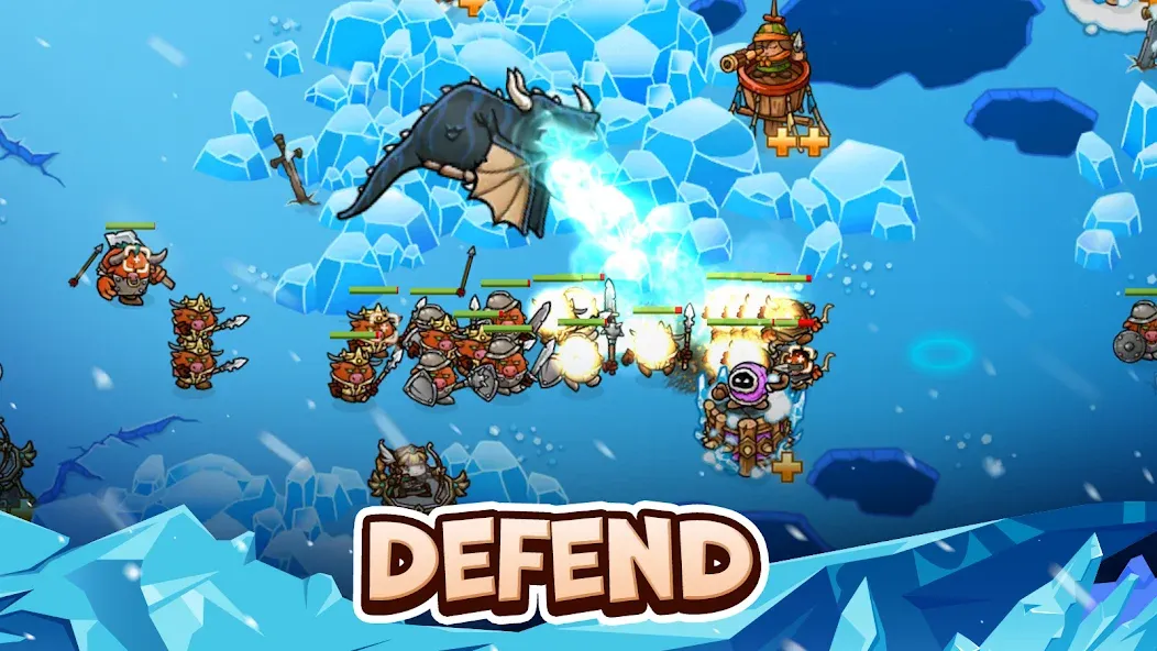 Crazy Defense Heroes - TD Game (Крейзи Дефенс Хероес) [МОД: Бесконечные деньги, Монеты и Мега MOD] Screenshot 1