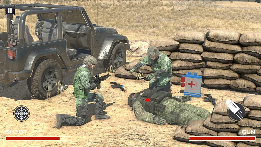 FPS War Games- Aircrafts Games [МОД: Меню, Бесконечные монеты и Открытые уровни] Screenshot 1