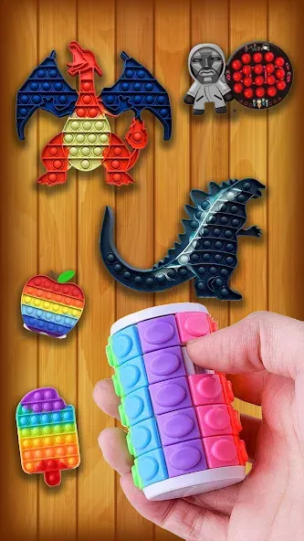 Antistress: Pop It Games 3D (Антистресс) [МОД: Много монет, Открытые уровни и Мега MOD] Screenshot 2