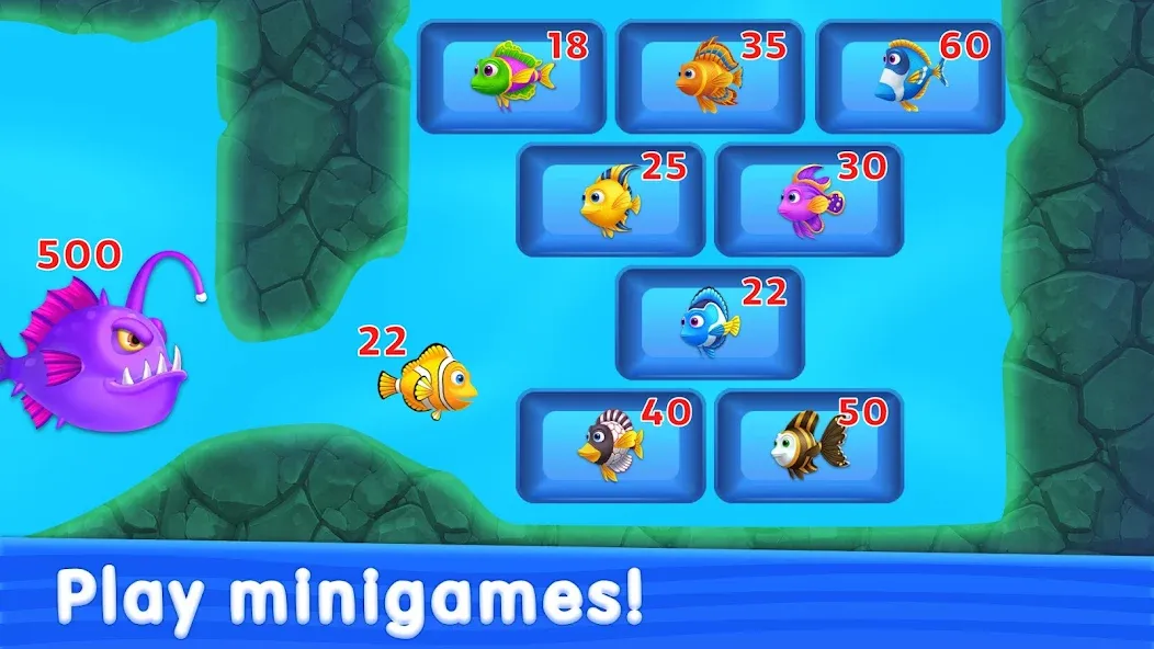 Solitaire TriPeaks: Aquarium (Солитер ТриПикс) [МОД: Много денег, Монет и Все открыто] Screenshot 2