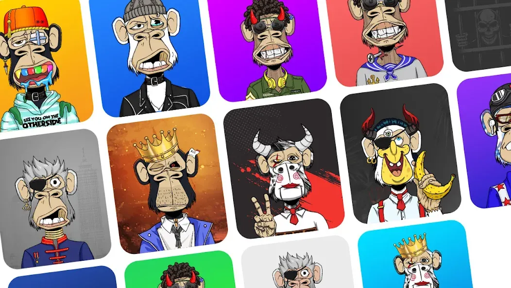 Bored Ape Maker - NFT Art (Боред Эйп Мейкер) [МОД: Много денег, Монет и Все открыто] Screenshot 1