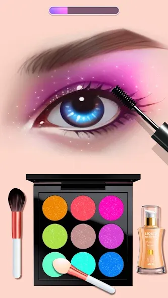 Makeup Kit - Color Mixing [МОД: Меню, Бесконечные монеты и Открытые уровни] Screenshot 3
