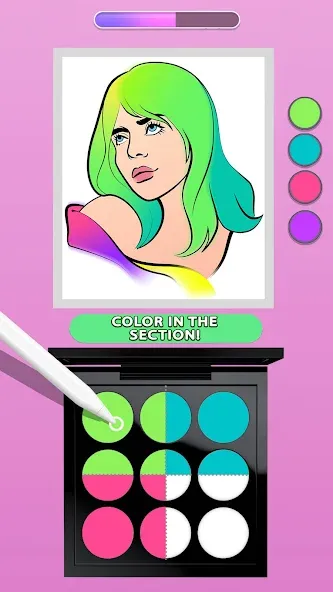 Makeup Kit - Color Mixing [МОД: Меню, Бесконечные монеты и Открытые уровни] Screenshot 4