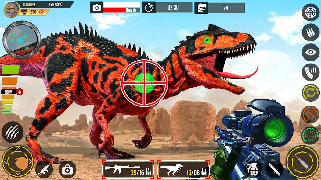 Real Dino Hunting Gun Games (Риал Дино Хантинг Ган Геймс) [МОД: Много денег, Монет и Все открыто] Screenshot 1