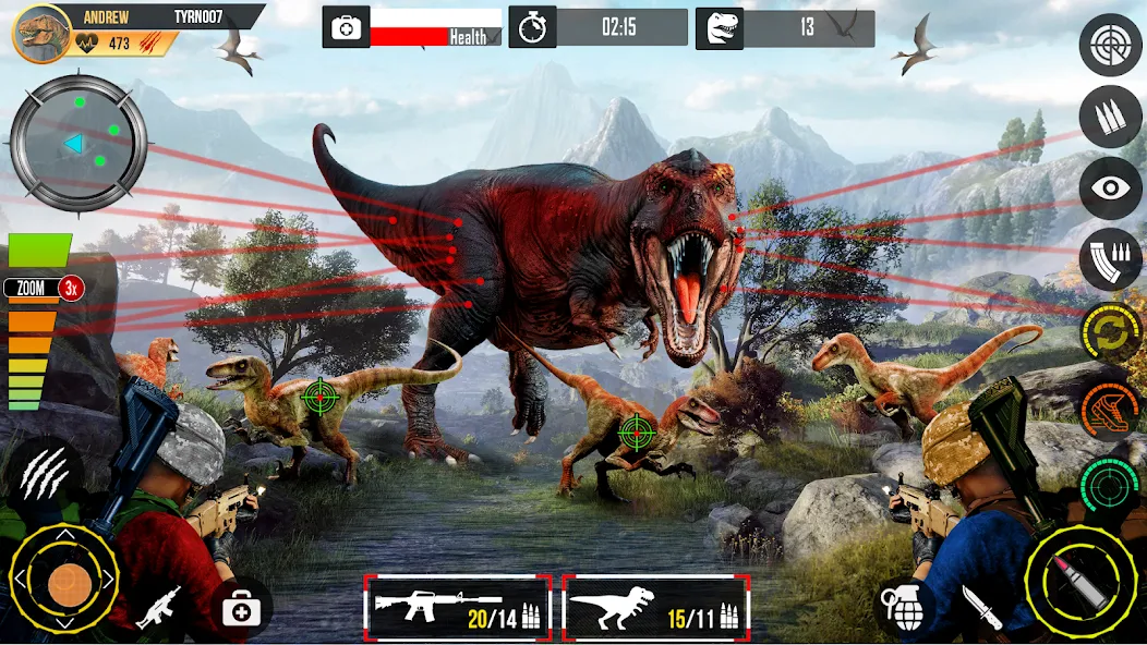 Real Dino Hunting Gun Games (Риал Дино Хантинг Ган Геймс) [МОД: Много денег, Монет и Все открыто] Screenshot 3