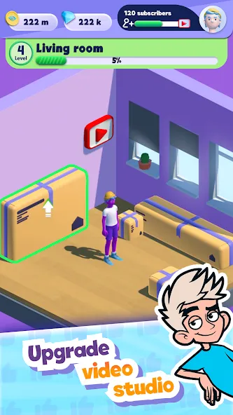 A4 Vlogger: Streamer simulator [МОД: Бесконечные деньги, Монеты и Мега MOD] Screenshot 5