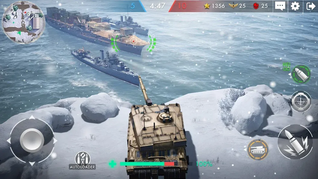Tank Warfare: PvP Battle Game (Танковое сражение) [МОД: Бесконечные деньги, Монеты и Мега MOD] Screenshot 1