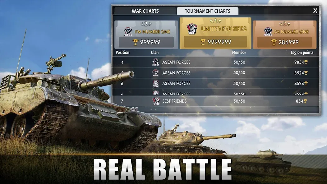 Tank Warfare: PvP Battle Game (Танковое сражение) [МОД: Бесконечные деньги, Монеты и Мега MOD] Screenshot 2