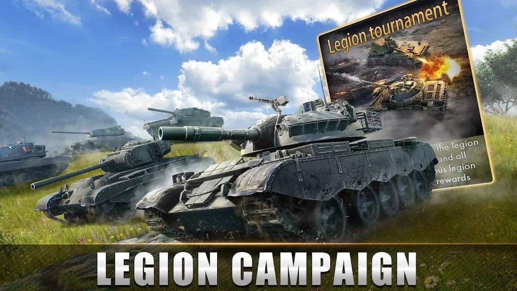 Tank Warfare: PvP Battle Game (Танковое сражение) [МОД: Бесконечные деньги, Монеты и Мега MOD] Screenshot 3