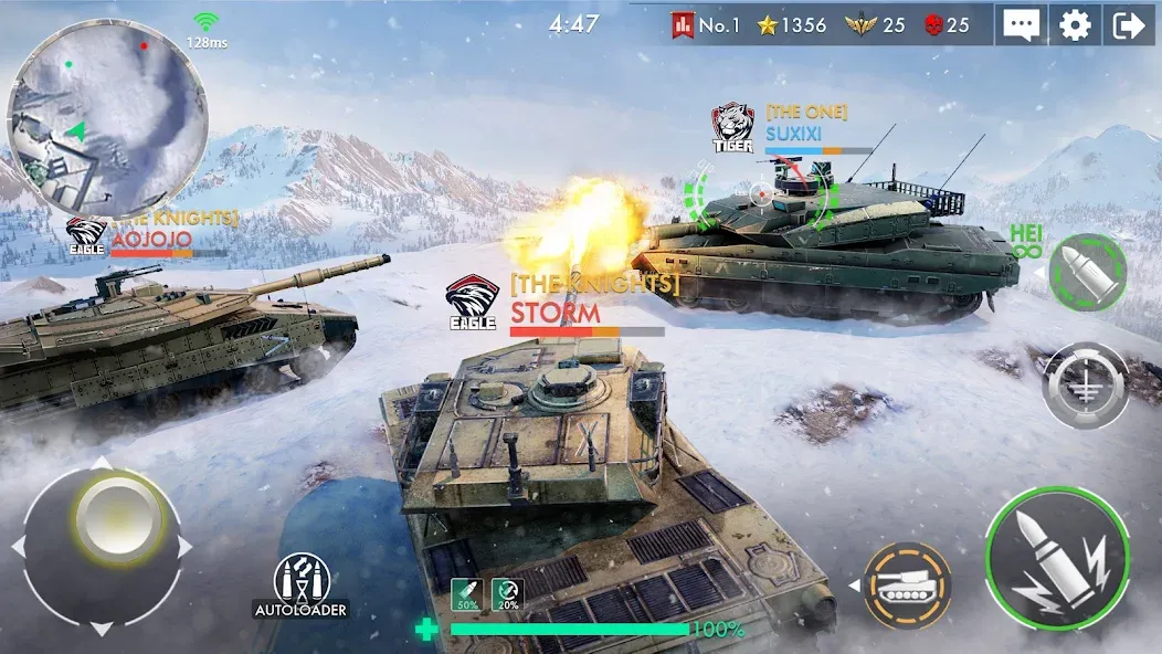 Tank Warfare: PvP Battle Game (Танковое сражение) [МОД: Бесконечные деньги, Монеты и Мега MOD] Screenshot 5
