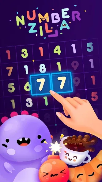 Numberzilla: Number Match Game (Намберзилла) [МОД: Деньги, Монеты и Меню MOD] Screenshot 1