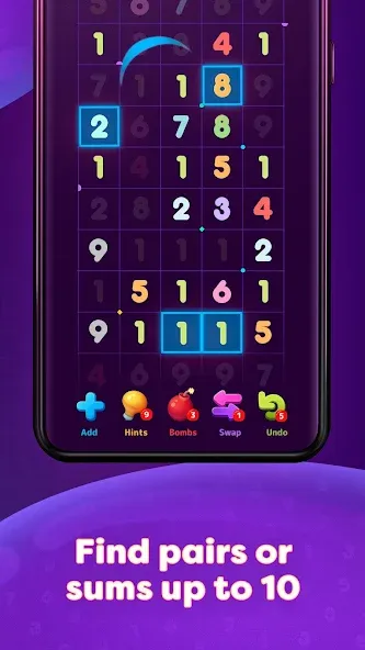 Numberzilla: Number Match Game (Намберзилла) [МОД: Деньги, Монеты и Меню MOD] Screenshot 3