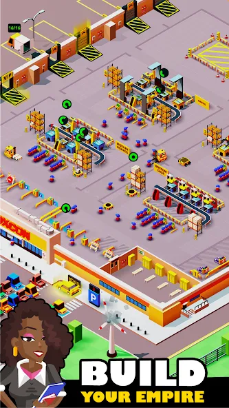 Idle Smartphone Tycoon Factory (Смартфон Фабрика Айдл Тайкун) [МОД: Все открыто, Дополнительные деньги и Меню MOD] Screenshot 2