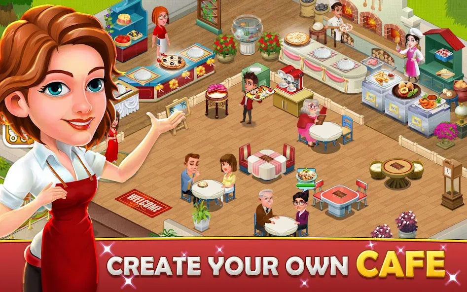 Cafe Tycoon – Cooking & Fun [МОД: Бесконечные деньги, Монеты и Мега MOD] Screenshot 1