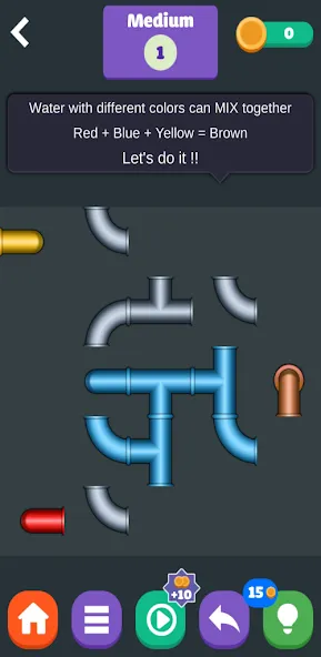 Color Plumber (Цолор Пламбер) [МОД: Меню, Бесконечные монеты и Открытые уровни] Screenshot 2