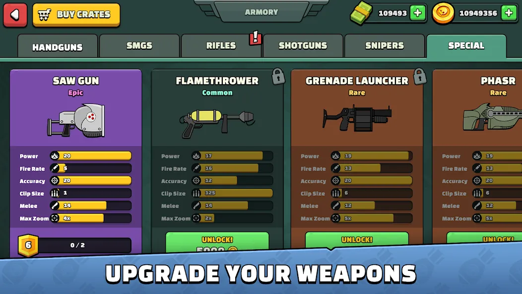 Mini Militia - War.io (Мини Милития) [МОД: Много монет, Открытые уровни и Мега MOD] Screenshot 5
