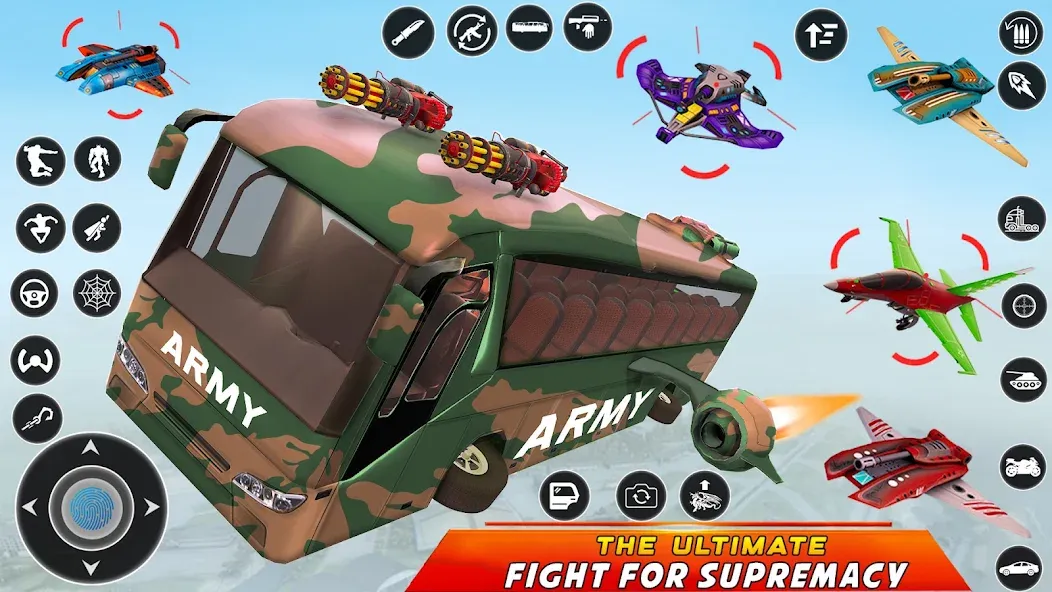 Army Bus Robot Car Game 3d [МОД: Бесконечные деньги, Монеты и Мега MOD] Screenshot 5