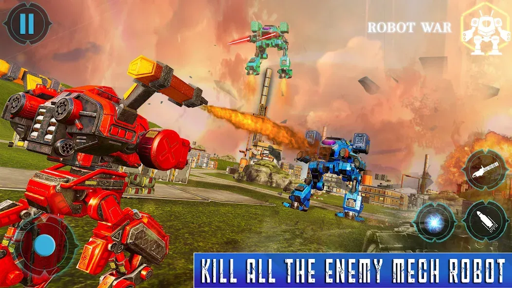 Spider Mech Wars - Robot Game [МОД: Бесконечные деньги, Монеты и Мега MOD] Screenshot 1