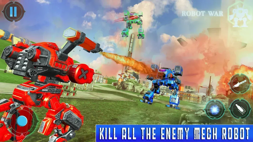 Spider Mech Wars - Robot Game [МОД: Бесконечные деньги, Монеты и Мега MOD] Screenshot 2