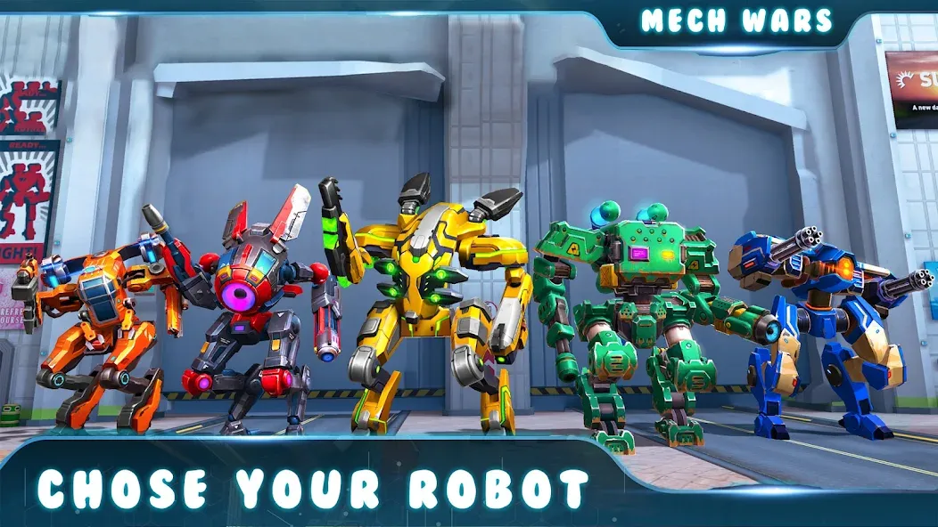 Spider Mech Wars - Robot Game [МОД: Бесконечные деньги, Монеты и Мега MOD] Screenshot 3