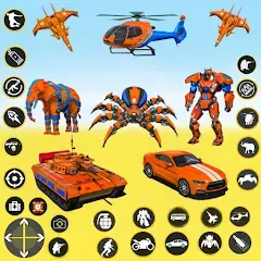 Скачать Spider Mech Wars - Robot Game [МОД: Бесконечные деньги, Монеты и Мега MOD] | Взлом Spider Mech Wars - Robot Game на Андроид
