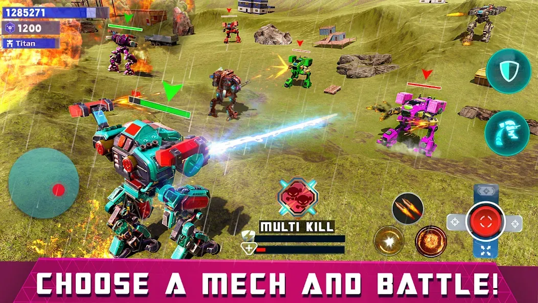 Mech Robot Wars - Multi Robot [МОД: Бесконечные деньги, Монеты и Мега MOD] Screenshot 2