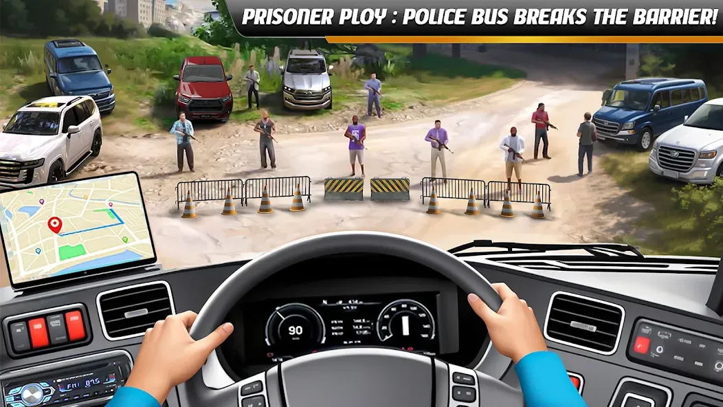 Police Bus Simulator Bus Games [МОД: Много денег, Монет и Все открыто] Screenshot 1