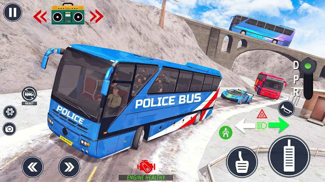 Police Bus Simulator Bus Games [МОД: Много денег, Монет и Все открыто] Screenshot 5