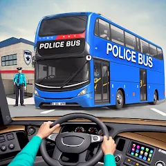 Скачать Police Bus Simulator Bus Games [МОД: Много денег, Монет и Все открыто] | Взлом Police Bus Simulator Bus Games на Андроид