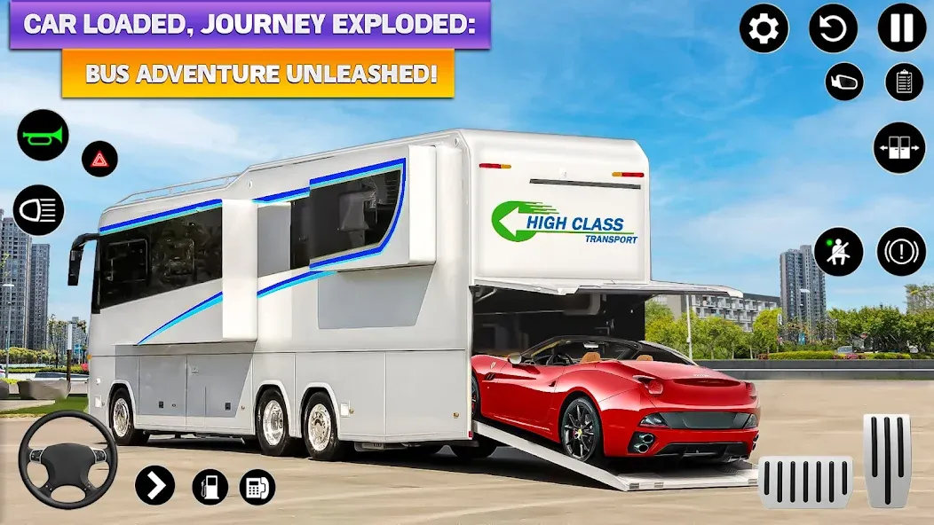 Ultimate Bus Driving Simulator (Ультимативный симулятор вождения автобуса) [МОД: Все открыто, Дополнительные деньги и Меню MOD] Screenshot 1