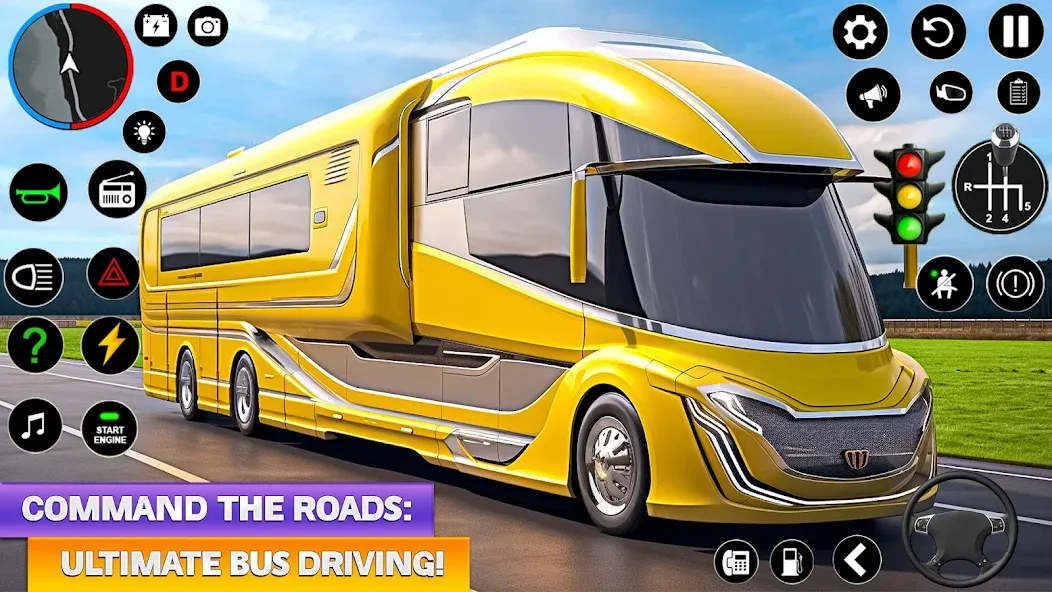 Ultimate Bus Driving Simulator (Ультимативный симулятор вождения автобуса) [МОД: Все открыто, Дополнительные деньги и Меню MOD] Screenshot 3