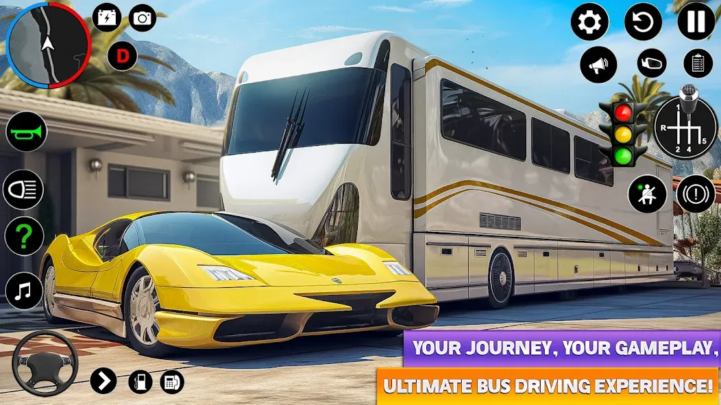 Ultimate Bus Driving Simulator (Ультимативный симулятор вождения автобуса) [МОД: Все открыто, Дополнительные деньги и Меню MOD] Screenshot 5