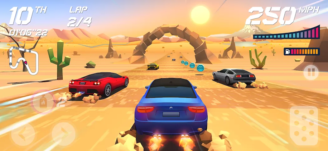 Horizon Chase – Arcade Racing (Хорайзон Чейс) [МОД: Бесконечные деньги, Монеты и Мега MOD] Screenshot 5