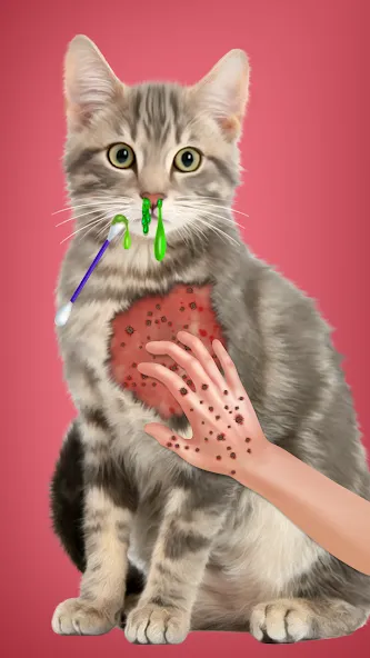 Virtual Cat ASMR Spa Makeover (Виртуальный кот  Спа Мэйкавер) [МОД: Меню, Бесконечные монеты и Открытые уровни] Screenshot 4