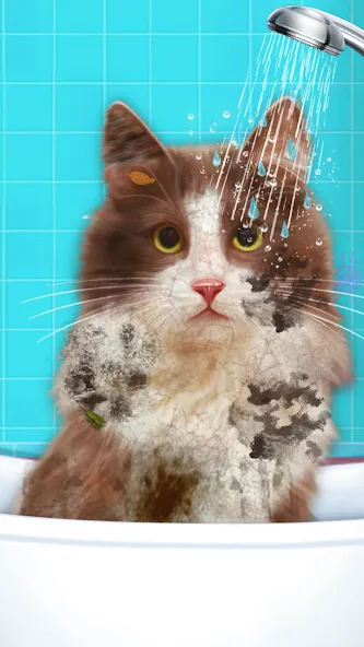 Virtual Cat ASMR Spa Makeover (Виртуальный кот  Спа Мэйкавер) [МОД: Меню, Бесконечные монеты и Открытые уровни] Screenshot 5